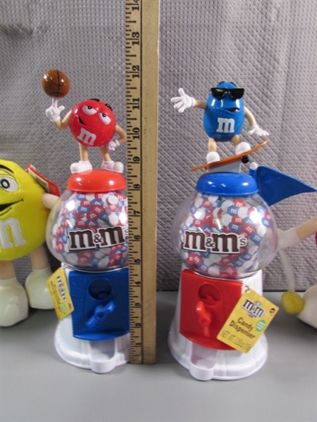 M&M CANDY DISPENSERS, PLUSHIES, MAGNETS & CANDLES