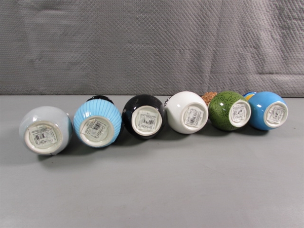 SET OF 6 FUN CHARACTER PIGGY BANKS