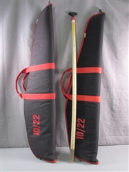 2 RIFLE CASES & BARREL CLEANING ROD