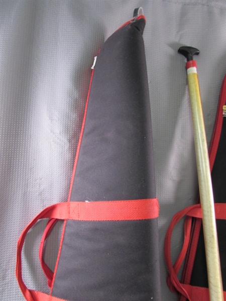 2 RIFLE CASES & BARREL CLEANING ROD