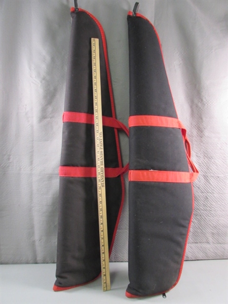 2 RIFLE CASES & BARREL CLEANING ROD