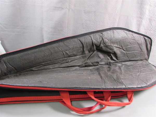 2 RIFLE CASES & BARREL CLEANING ROD