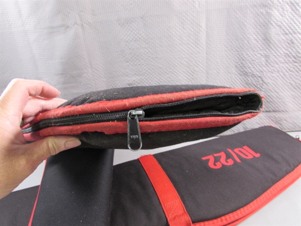 2 RIFLE CASES & BARREL CLEANING ROD