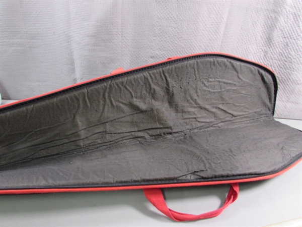 2 RIFLE CASES & BARREL CLEANING ROD