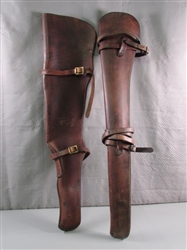 2 LEATHER RIFLE SCABBARDS