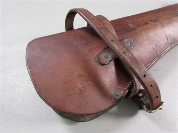 2 LEATHER RIFLE SCABBARDS