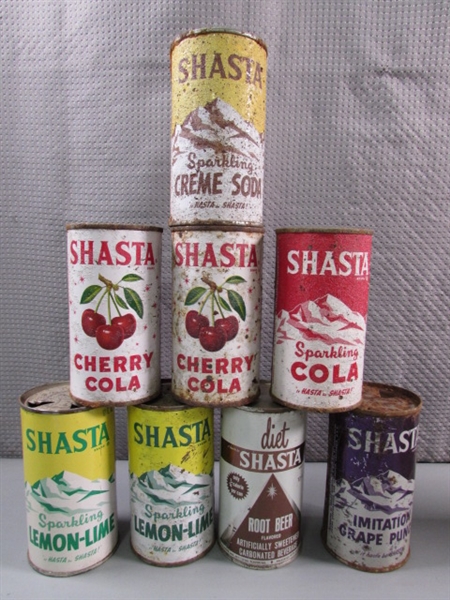 COLLECTION OF VINTAGE SODA & BEER TIN CANS