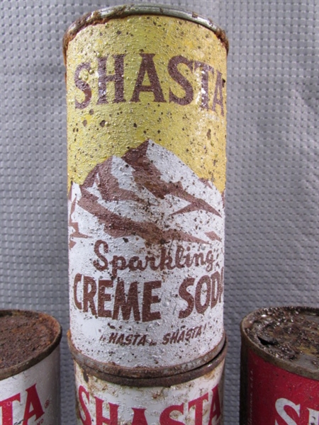 COLLECTION OF VINTAGE SODA & BEER TIN CANS