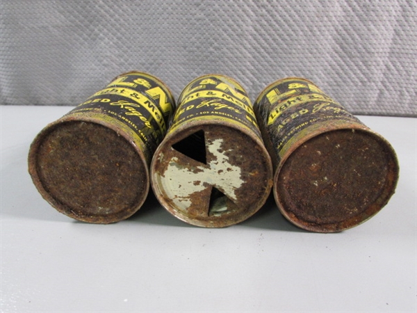 COLLECTION OF VINTAGE SODA & BEER TIN CANS
