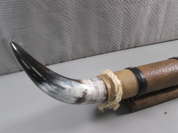 POLISHED HORN DECOR