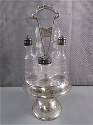 SILVERPLATE CRUET SET