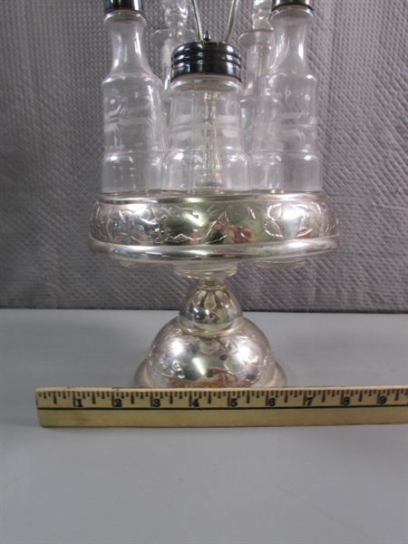 SILVERPLATE CRUET SET