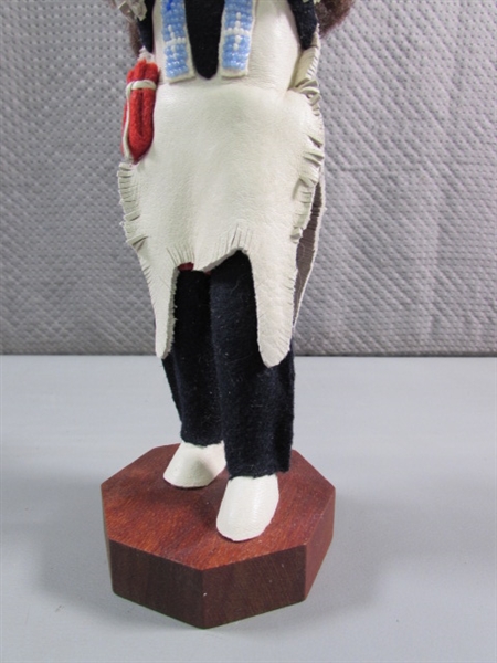 HANDCRAFTED SIOUX CHIEF & FAITH & HOPE FIGURINES BY HANK ORR