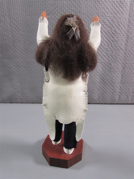 HANDCRAFTED SIOUX CHIEF & FAITH & HOPE FIGURINES BY HANK ORR