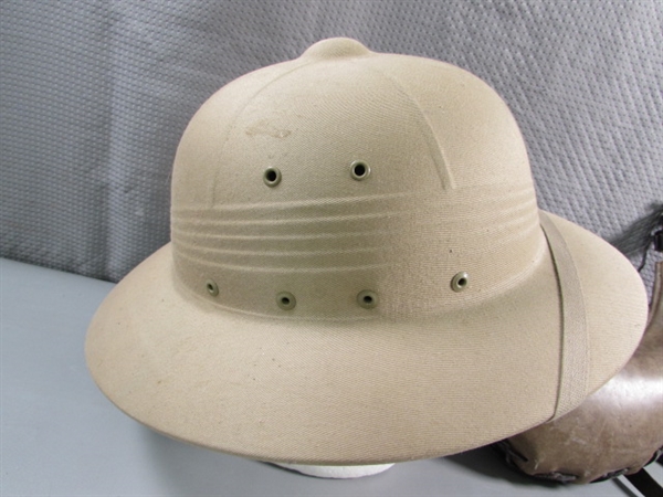 SUN HELMET & WATERSKIN
