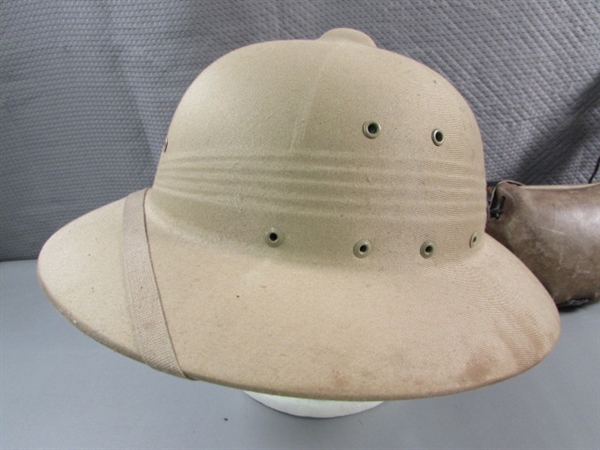 SUN HELMET & WATERSKIN