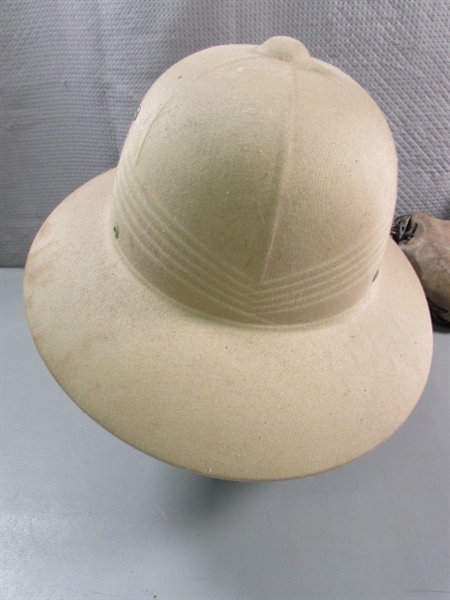 SUN HELMET & WATERSKIN