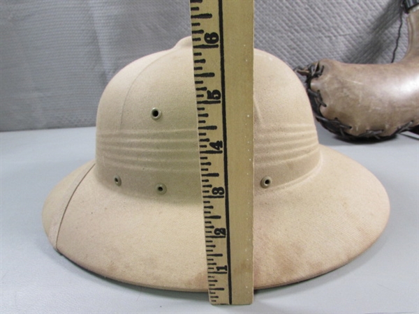 SUN HELMET & WATERSKIN