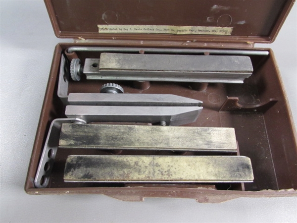 KNIFE SHARPENER & CAMPING/HIKING UTENSILS