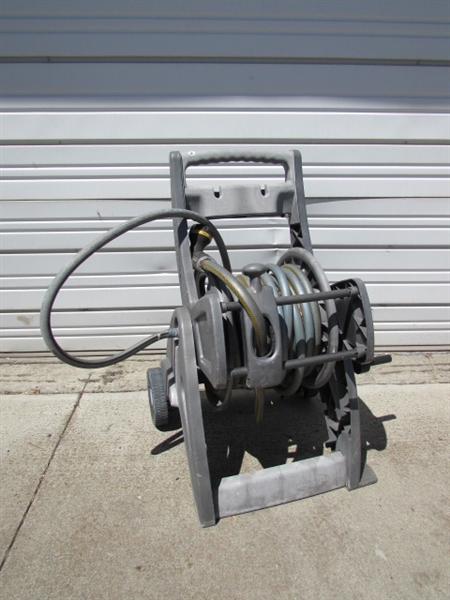 GARDEN HOSE & WHEELED CART