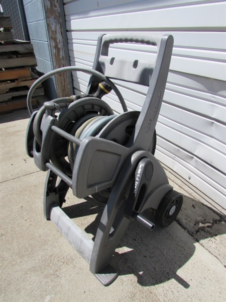 GARDEN HOSE & WHEELED CART