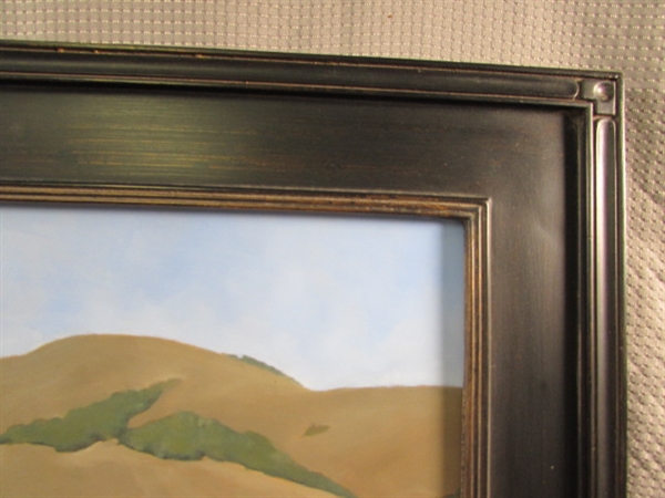 ORIGINAL OIL ON PANEL AT THE RANCH BY JILL SEE