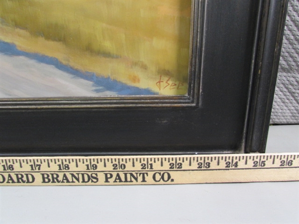 ORIGINAL OIL ON PANEL AT THE RANCH BY JILL SEE
