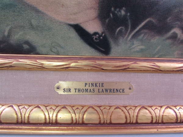LARGE FRAMED PINKIE & BLUE BOY PRINTS