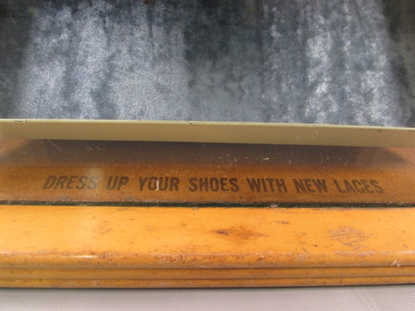 VINTAGE 1950'S COUNTERTOP SHOELACE DISPLAY