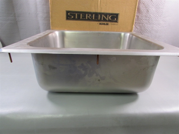 19X17 STAINLESS STEEL SINK - NEW