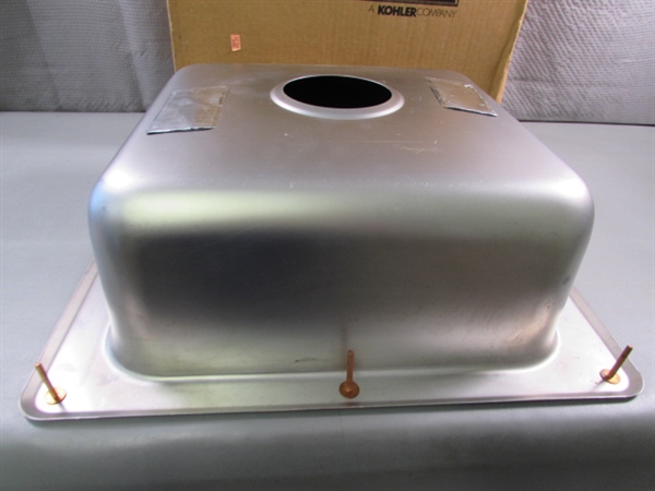 19X17 STAINLESS STEEL SINK - NEW