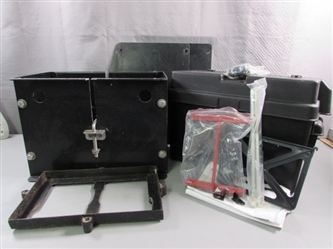 BATTERY BOXES & TRAY - METAL & PLASTIC