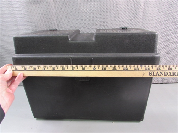 BATTERY BOXES & TRAY - METAL & PLASTIC