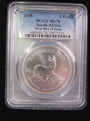2018 SOUTH AFRICA COIN - 1 OZ FINE SILVER