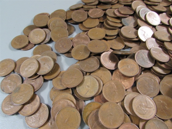 4+ LBS OF 1967 CANADIAN PENNIES