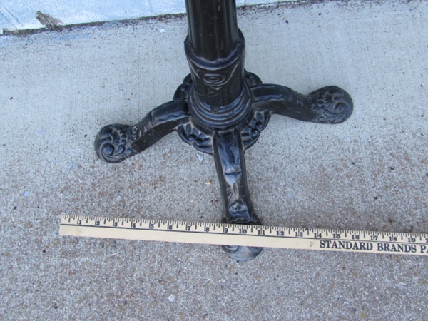 GUMBALL MACHINE ON CAST IRON STAND
