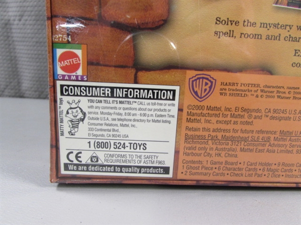 NEW & FACTORY SEALED HARRY POTTER BOARD GAME
