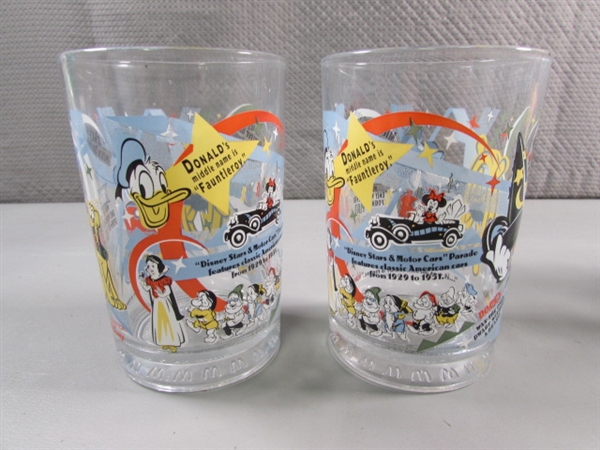 8 COLLECTIBLE WALT DISNEY GLASSES