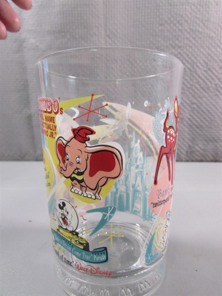 8 COLLECTIBLE WALT DISNEY GLASSES