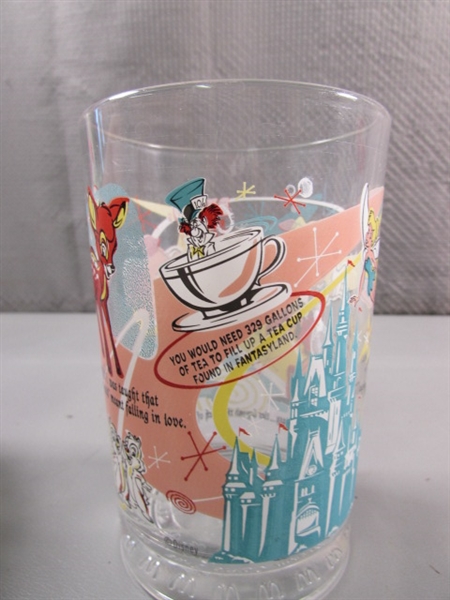 8 COLLECTIBLE WALT DISNEY GLASSES