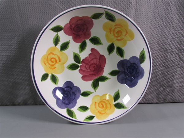 SALAD BOWL & 6 MATCHING MUGS - NEW