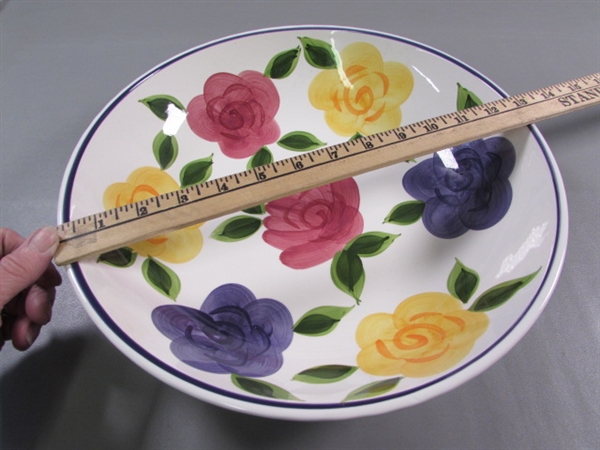 SALAD BOWL & 6 MATCHING MUGS - NEW