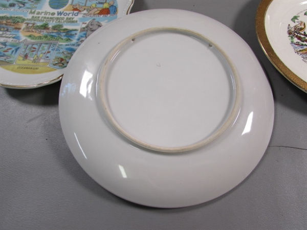 6 VINTAGE SOUVENIR PLATES