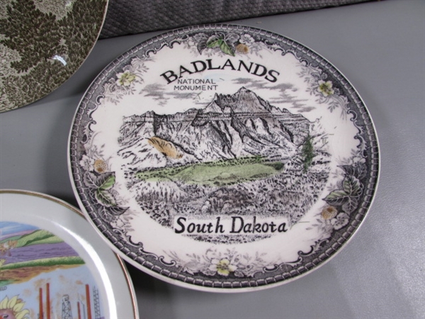 6 VINTAGE SOUVENIR PLATES