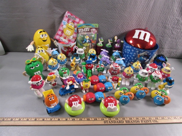 LARGE COLLECTION OF M&M CHARACTER COLLECTIBLES & TOYS