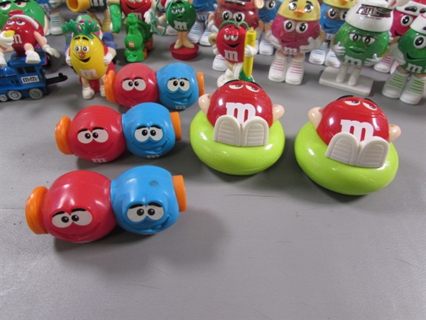 LARGE COLLECTION OF M&M CHARACTER COLLECTIBLES & TOYS