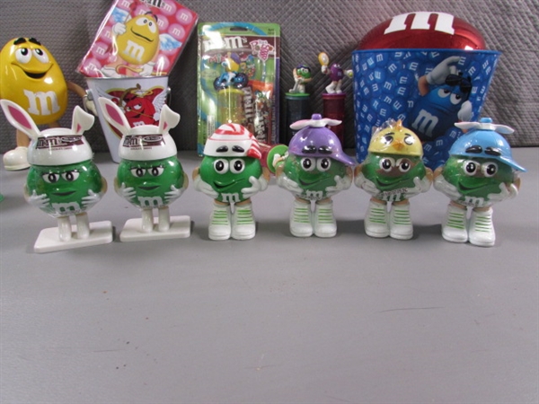 LARGE COLLECTION OF M&M CHARACTER COLLECTIBLES & TOYS
