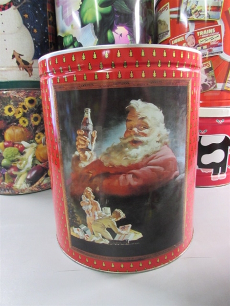 LARGE & SMALL POPCORN TINS