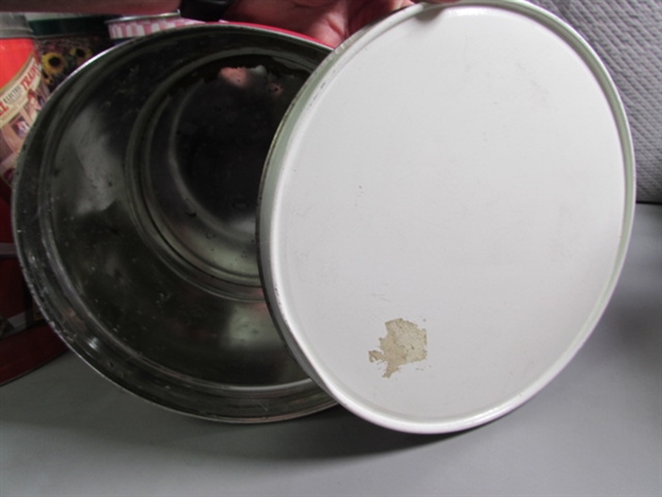 LARGE & SMALL POPCORN TINS