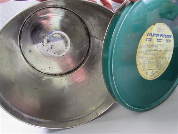 LARGE & SMALL POPCORN TINS